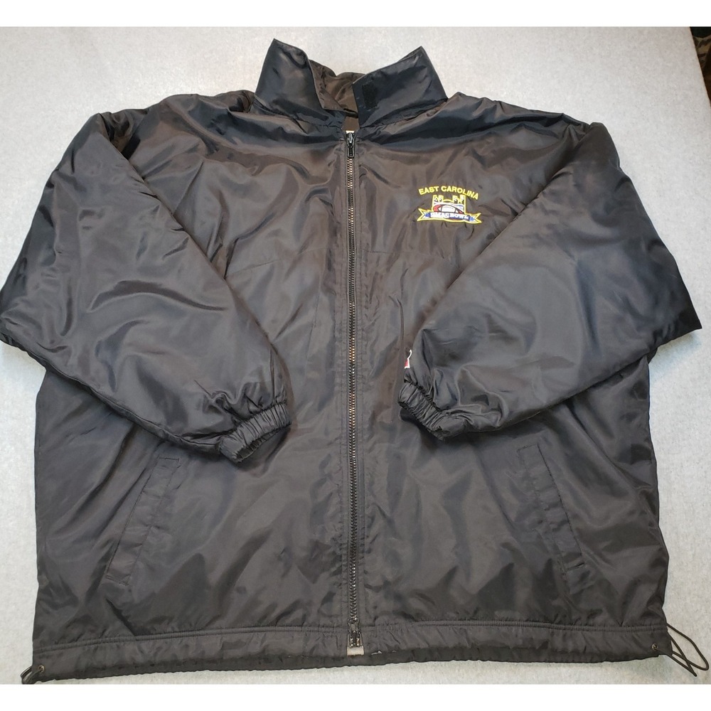 Russell Athletic East Carolina Pirates GMAC Bowl Jacket Men Black 3XL Fleece '01